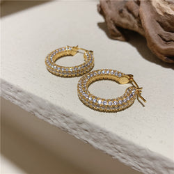 Mi Amor Zirconium Mini Hoops