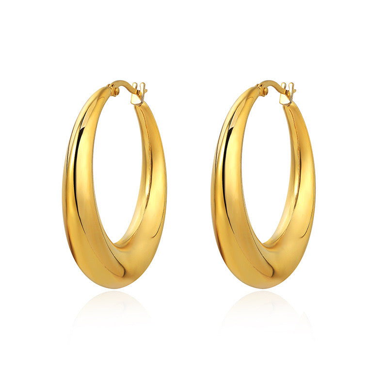 Touch of Gold Hoops