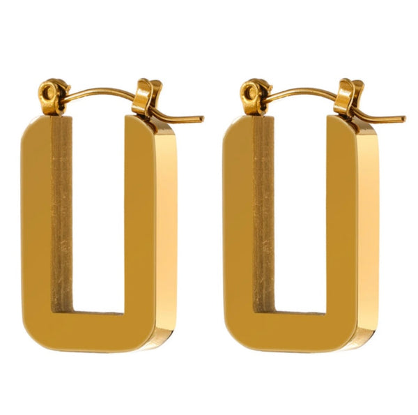 Laura Square Hoops
