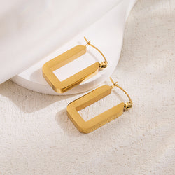 Laura Square Hoops