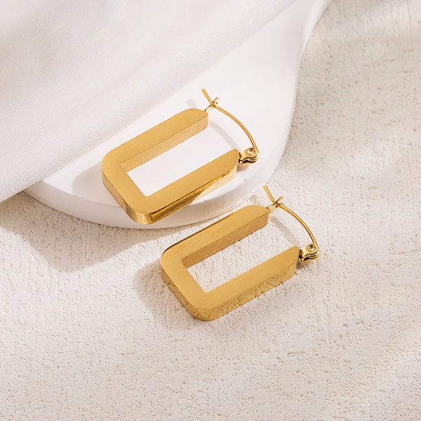 Laura Square Hoops